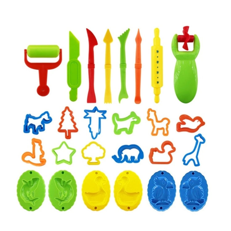 26pcs/set Children Pretend Play Toys DIY Color Mud Mold Set