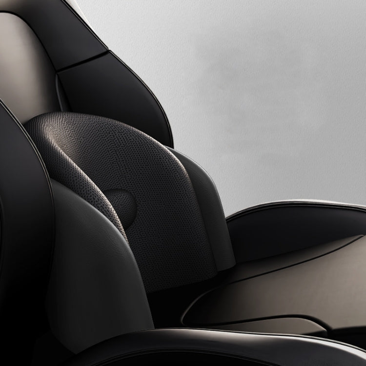 SR-09 Car Neck Pillow Memory Foam Lumbar Support, Style: Ordinary Lumbar Support (Black)