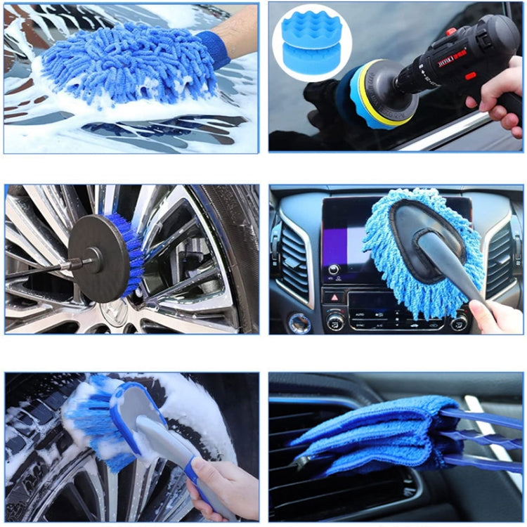23pcs/set WRS-CS29 Car Wash Cleaning Brush Set Car Interior Crevice Cleaning Electric Drill Brush