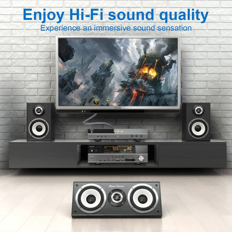 15m Pure Copper RCA Coaxial HIFI Digital Audio Cable SPDIF Subwoofer Speaker Cable(Silver Gray)