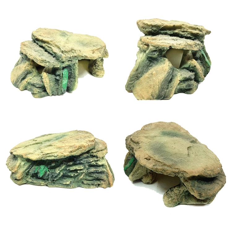 GT013S Resin Turtle Sunbed Climbing Table Stump Hideaway House Sunback Table