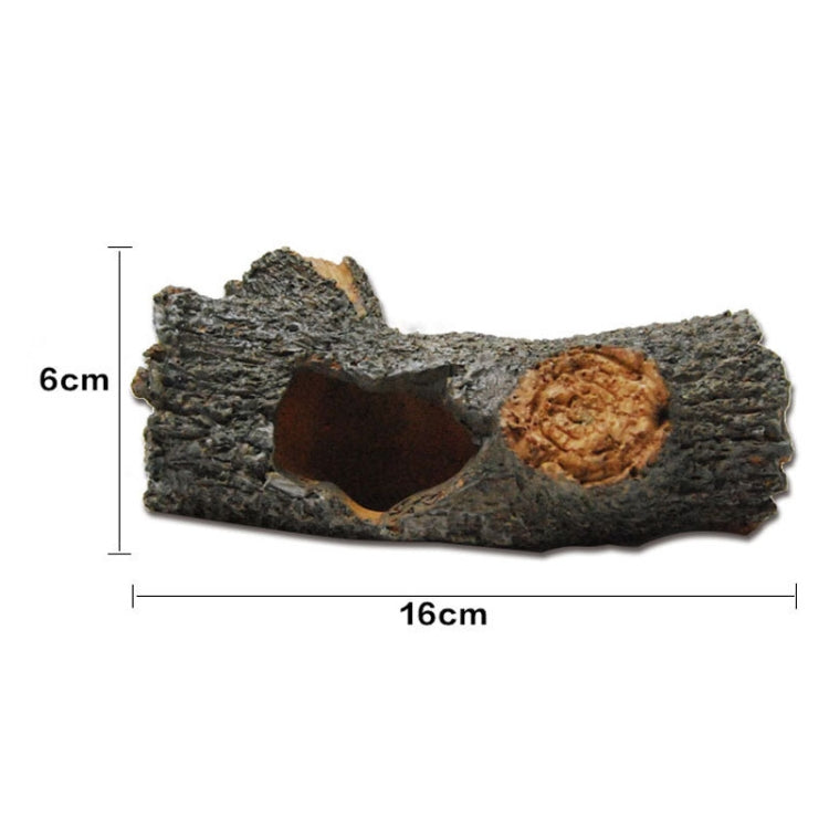 16x6cm Large Sinking Wood Wreckage Simulation Resin Fish Tank Aquascape Decoration