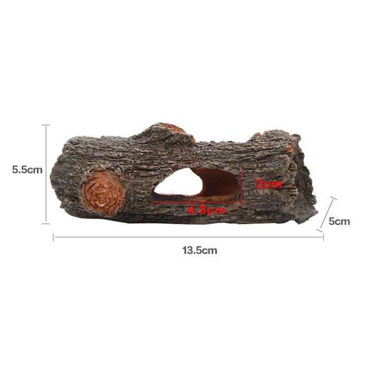 13x5cm Small Sinking Wood Wreckage Simulation Resin Fish Tank Aquascape Decoration