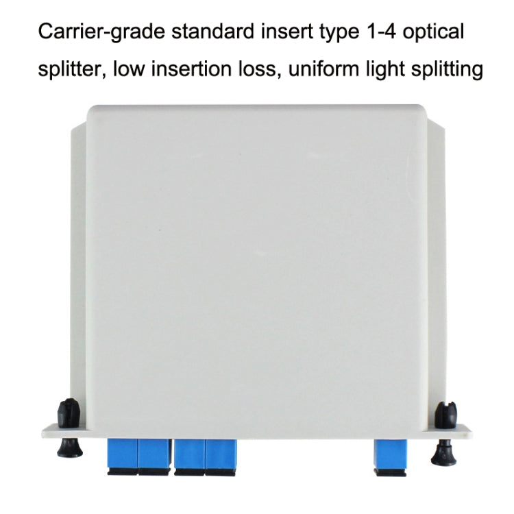 4 In 1 Plug-in PLC Optical Splitter SC Port Carrier-grade Fiber Optic Splitter
