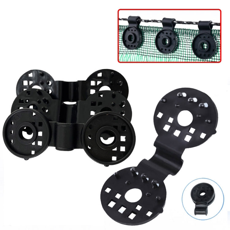 Sunshade Net Clip Garden Greenhouse Netting Shade Cloth Fastener(Black)