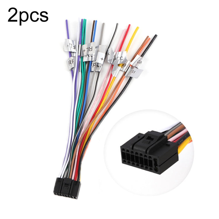 2pcs Palm News Public Version Android Phone Large Screen Navigation Universal Power Speaker Cable Plug(16P)