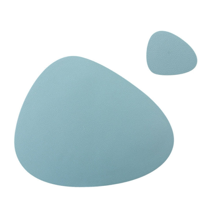 Placemat+Coaster Silicone Placemat Insulation Texture Scalloped Cushion