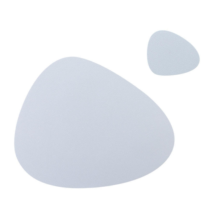 Placemat+Coaster Silicone Placemat Insulation Texture Scalloped Cushion