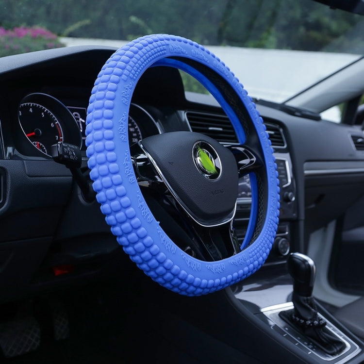 Corn Grain Non-slip Wear-resistant Silicone Car Steering Wheel Cover, Size: 38cm-46cm