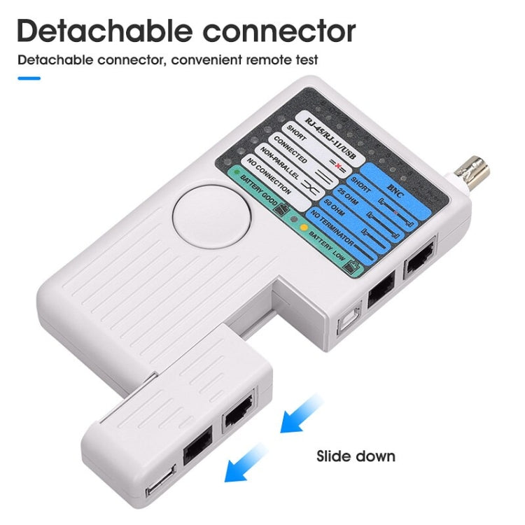 YG-224UB Multifunctional Network Tester 4 In 1 Cable Detection Tool BNC+RJ11+RJ45+USB Liner