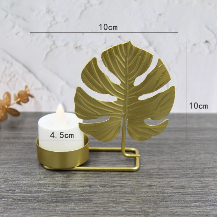 A Gold DH2303-03 Metal Retro Iron Art Candlesticks Ornament Table Candle Cup Decoration Props