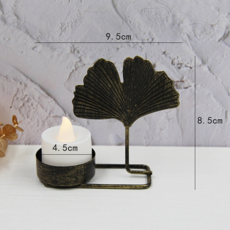 C Black Gold DH2303-03 Metal Retro Iron Art Candlesticks Ornament Table Candle Cup Decoration Props