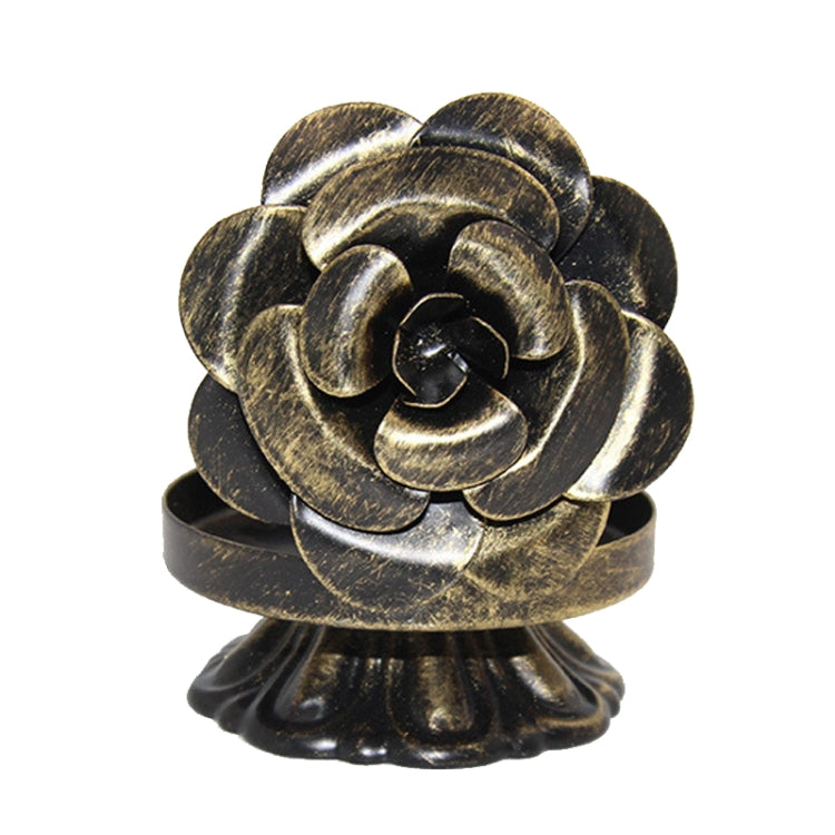 DH2303-08 Retro Hollow Carved Candlesticks Atmosphere Decoration Ornaments Metal Jewelry Storage Rack