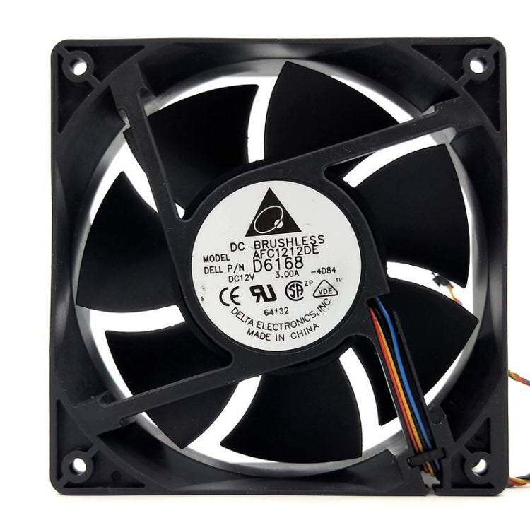 AFC1212DE 12cm 12V 3A Dual Ball Bearing DC Cooling Fan(Black)