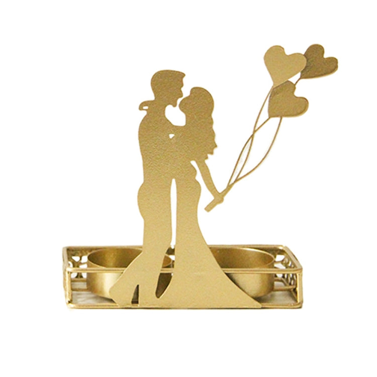 DH2206-03 Valentine Day Romantic Atmosphere Candle Holder Shooting Props Decorative Candlesticks
