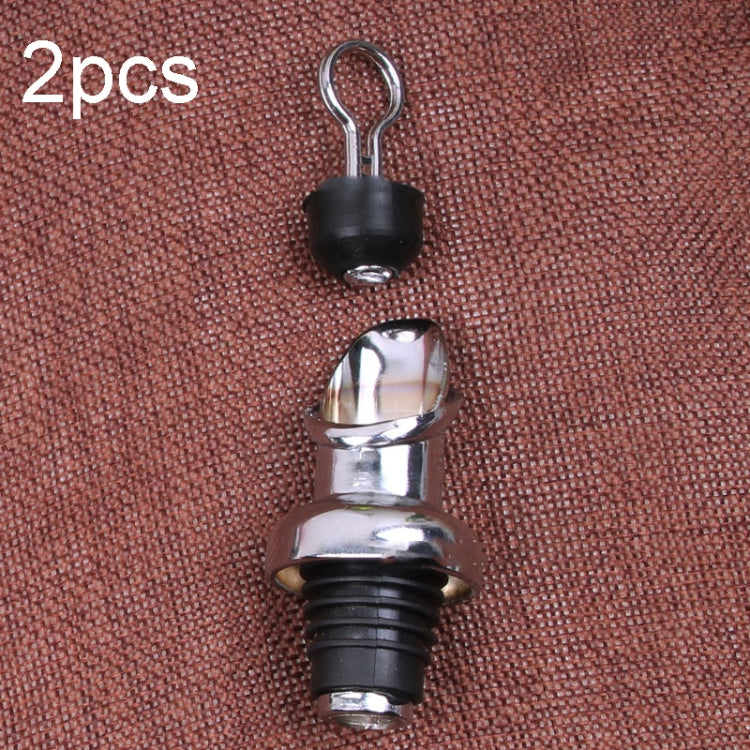 2pcs Zinc Alloy Red Wine Cork Wine Stopper Drink Bar Tool