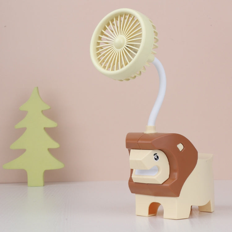 291A Cute Desktop Pen Holder Fan Mini Multifunctional Cartoon Dormitory Fan