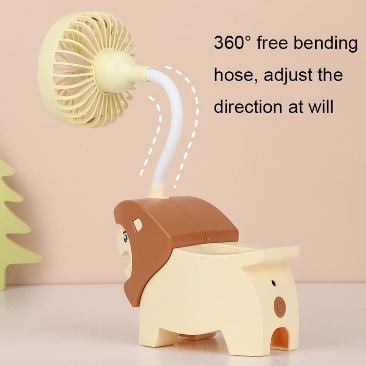 291A Cute Desktop Pen Holder Fan Mini Multifunctional Cartoon Dormitory Fan