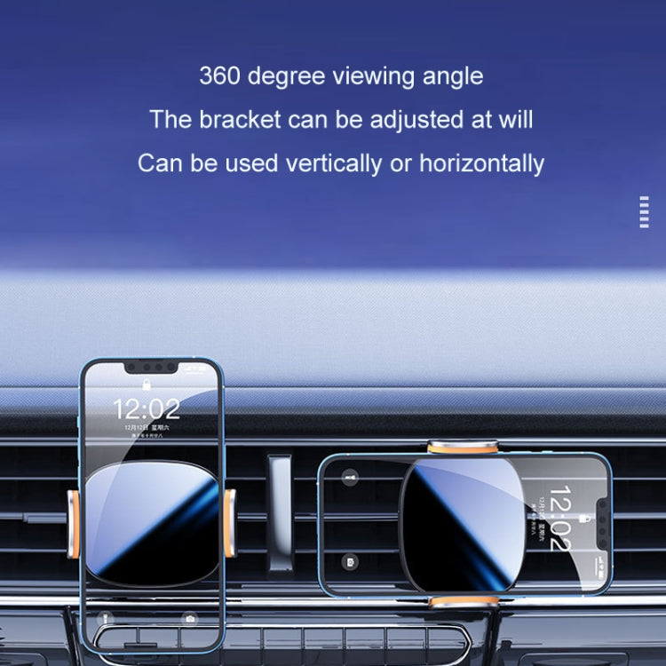 15W Wireless Fast Charging Car Wind Outlet Navigation Mobile Phone Holder, Color: