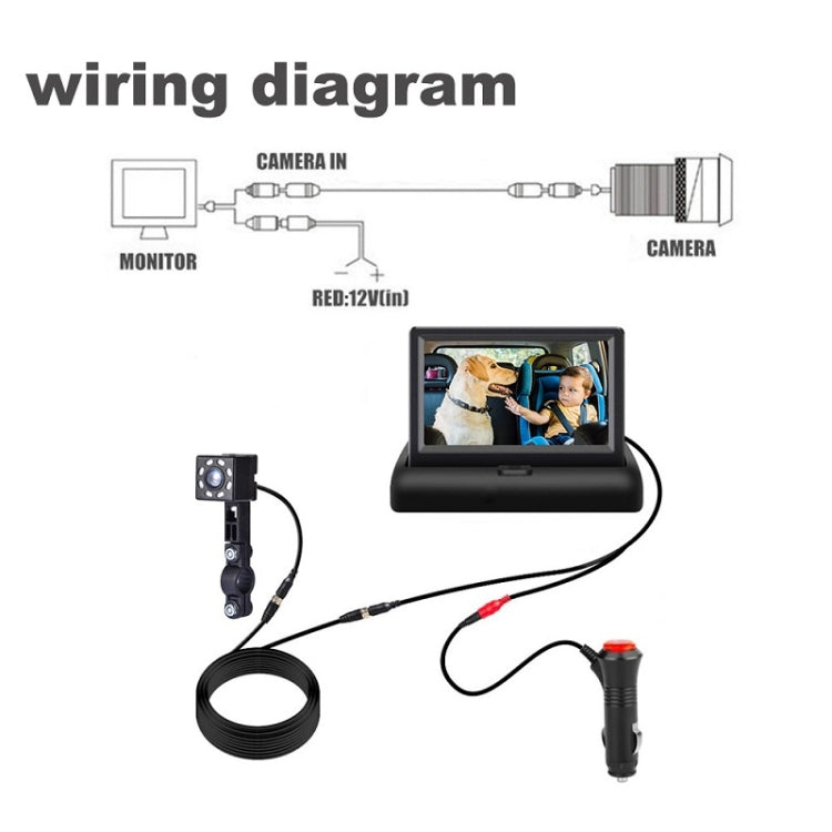 Car Baby Monitor Display Infrared HD Camera Monitor