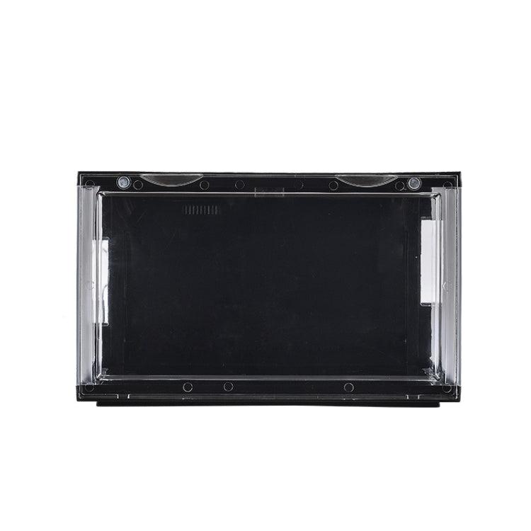 Voice-Activated Sensor With Light Transparent Shoe Box Shoe Storage Display Cabinet