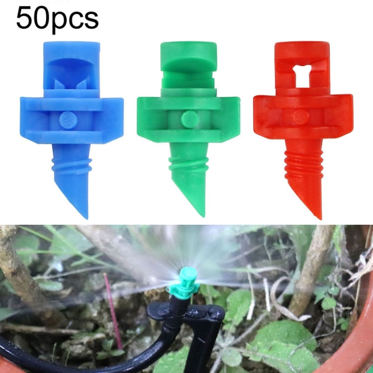 100pcs YK8510 Refraction Atomization Simple Micro-sprinkler PE Pipe Irrigation Nozzle(Color Random Delivery)