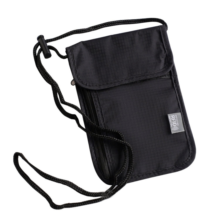 Anti-RFID Document Bag Card Radiation-proof Hanging Neck Chest Bag