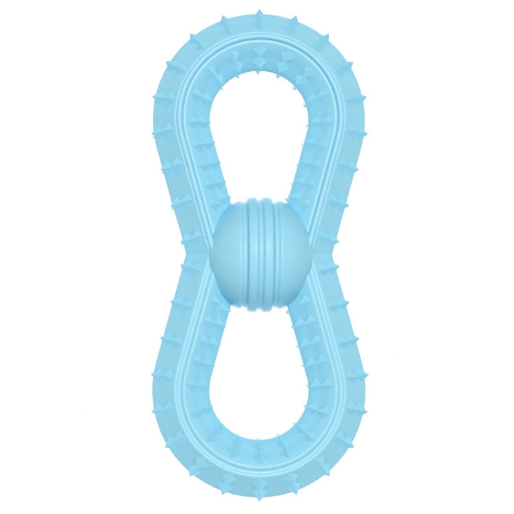 BG5039 Number 8 Shape Dog Teething Stick TPR Pet Chewing Toy Ball