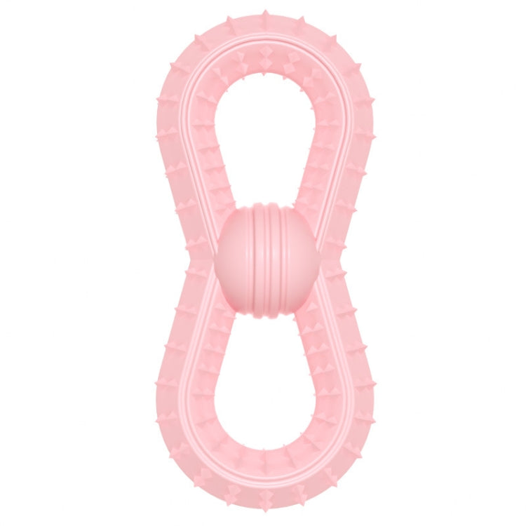 BG5039 Number 8 Shape Dog Teething Stick TPR Pet Chewing Toy Ball
