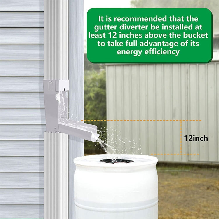 Rain Collector Fits 3x4 Inch Standard Downspouts Garden Watering System