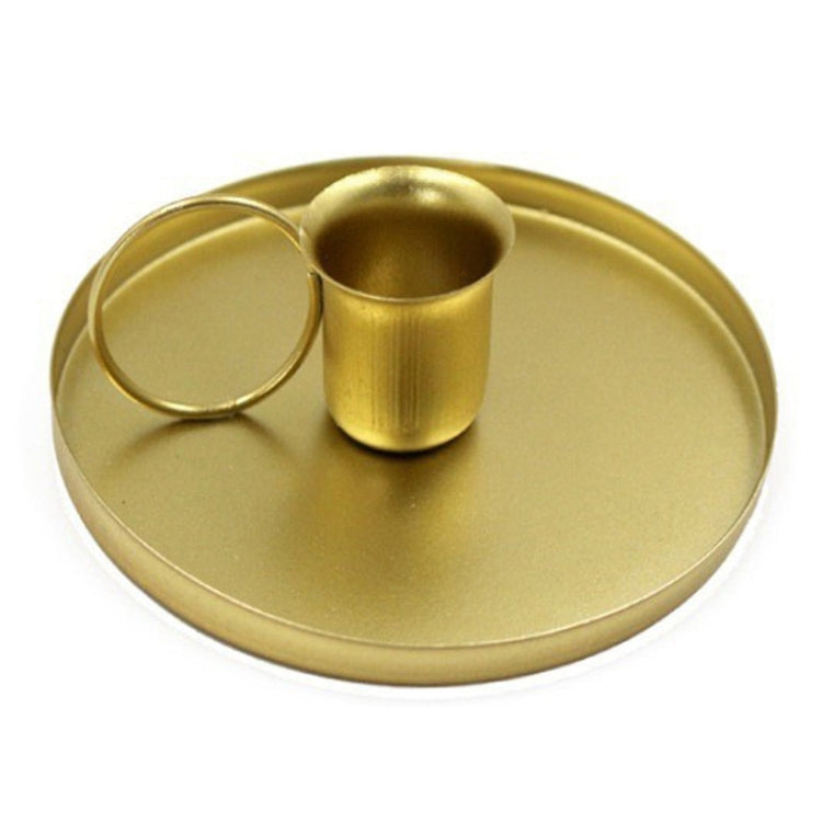 Retro Metal Teacup Shaped Iron Candle Holder Home Decoration Ornaments, Color: