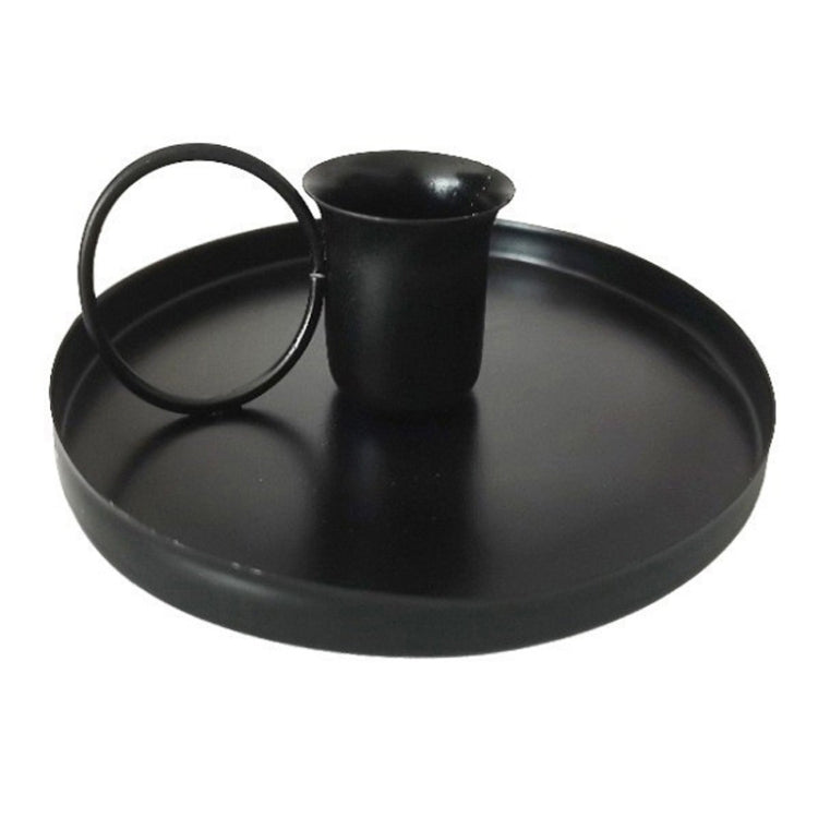 Retro Metal Teacup Shaped Iron Candle Holder Home Decoration Ornaments, Color: