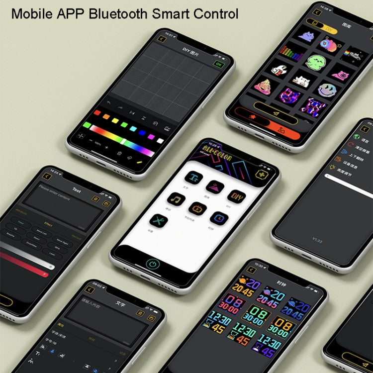 LED Dynamic Emoji Car Bluetooth Display Screen 5V USB Interface