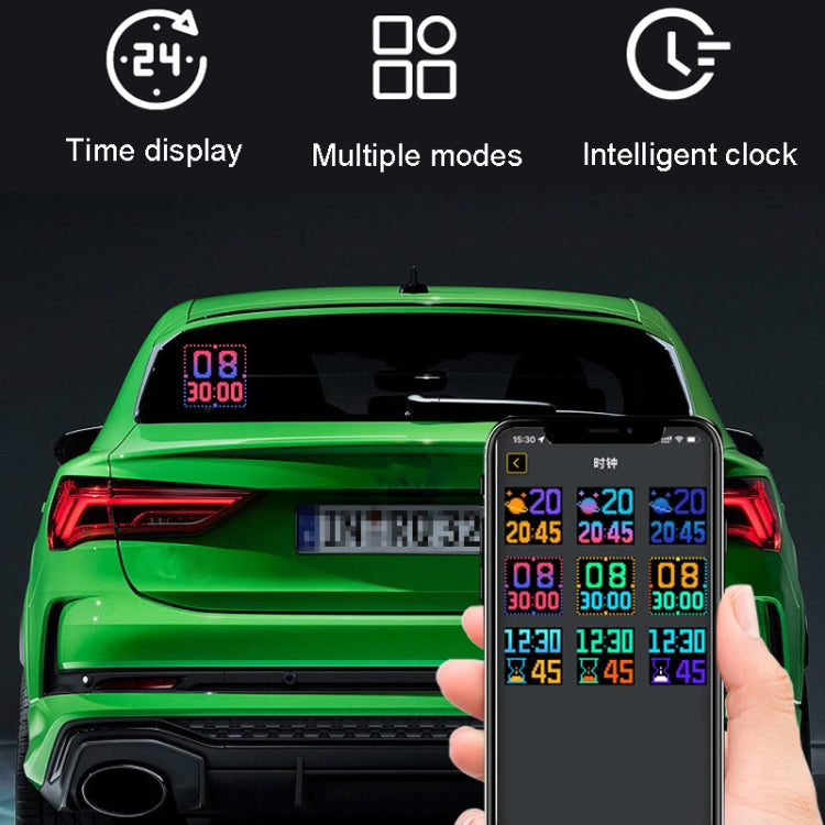 LED Dynamic Emoji Car Bluetooth Display Screen 5V USB Interface