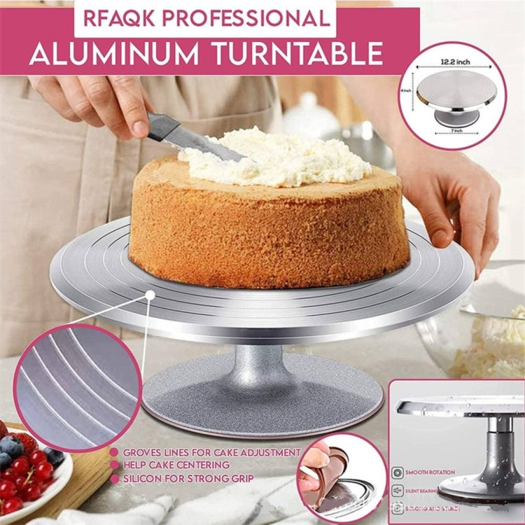 250 In 1 Aluminum Alloy Cake Turntable Piping Tip Set DIY Baking Tools