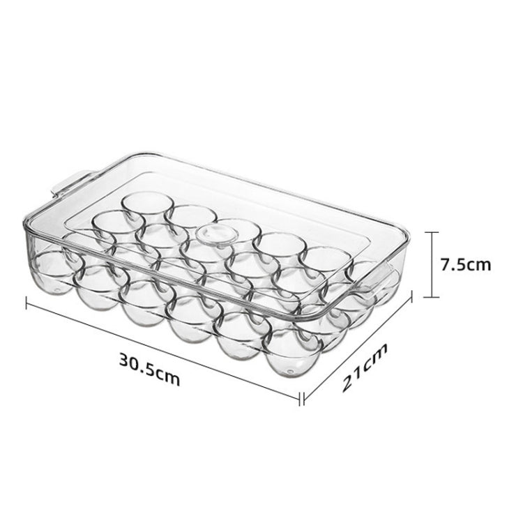 PET with Lid 24 Grids Egg Storage Box Refrigerator Egg Fresh Box