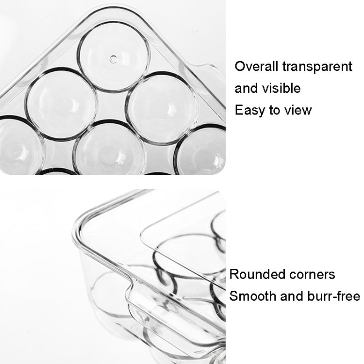 PET with Lid 24 Grids Egg Storage Box Refrigerator Egg Fresh Box