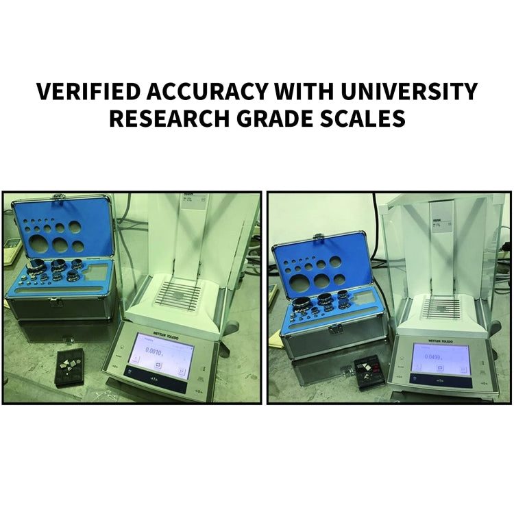 25pcs/set F1 Level 1mg-1kg Stainless Steel Standard Weights