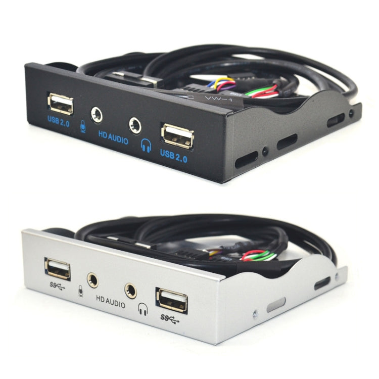 3.5-Inch 2 USB 2.0+HD AUDIO Port Desktop PC Case Floppy Drive Front Panel