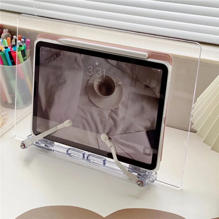 Student Desktop Reading Rack Transparent Acrylic Tablet Stand, Style: