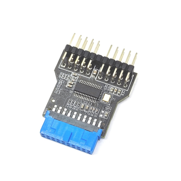 USB3.0 19Pin to Dual 9Pin Connectors Header Female 1 to 2 Male Board 9-Pin USB 2.0 HUB