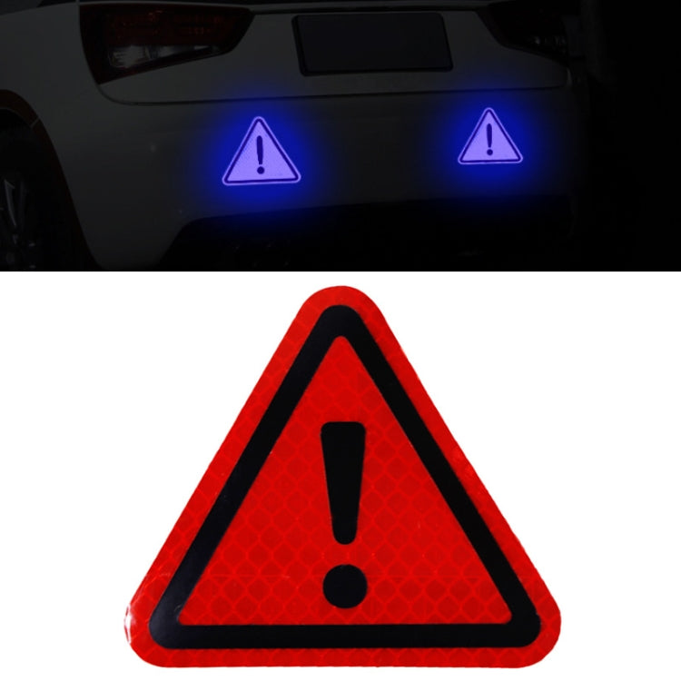 10pcs Car Tail Triangle Reflective Stickers Safety Warning Danger Signs Car Stickers