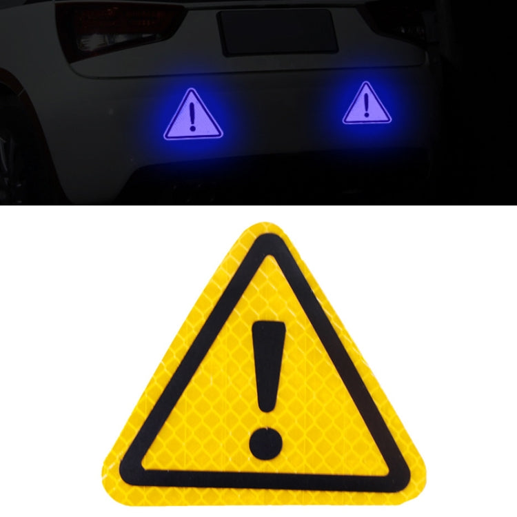 10pcs Car Tail Triangle Reflective Stickers Safety Warning Danger Signs Car Stickers