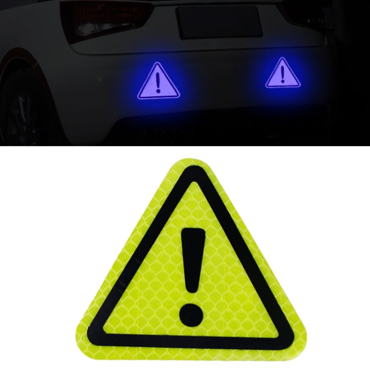 10pcs Car Tail Triangle Reflective Stickers Safety Warning Danger Signs Car Stickers