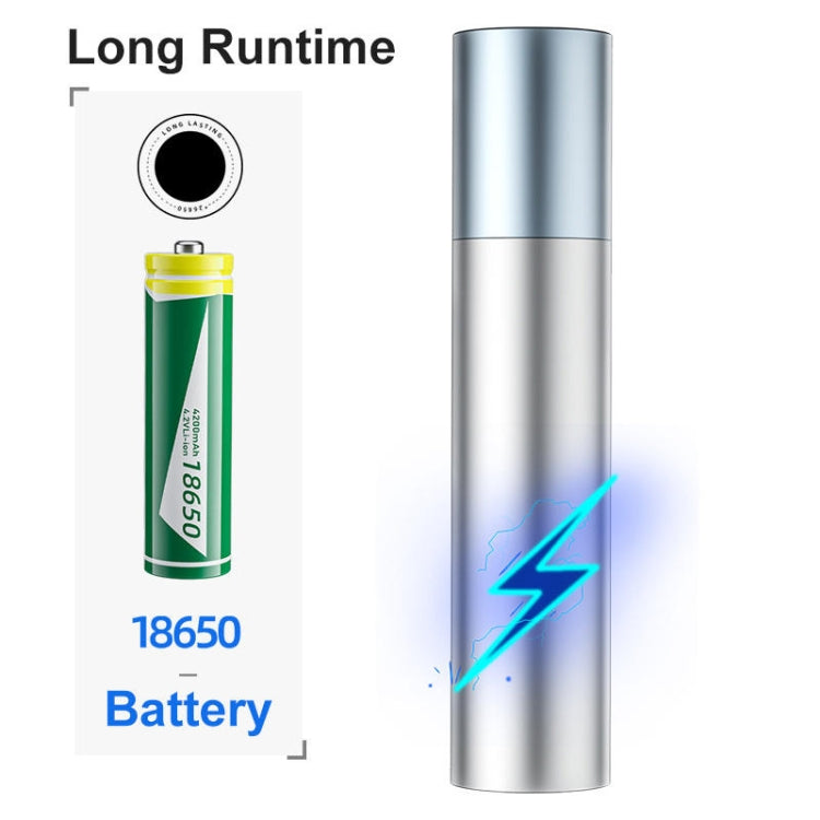 1800mAh LED Outdoor Strong Lighting Lithium Battery Flashlight, Color:
