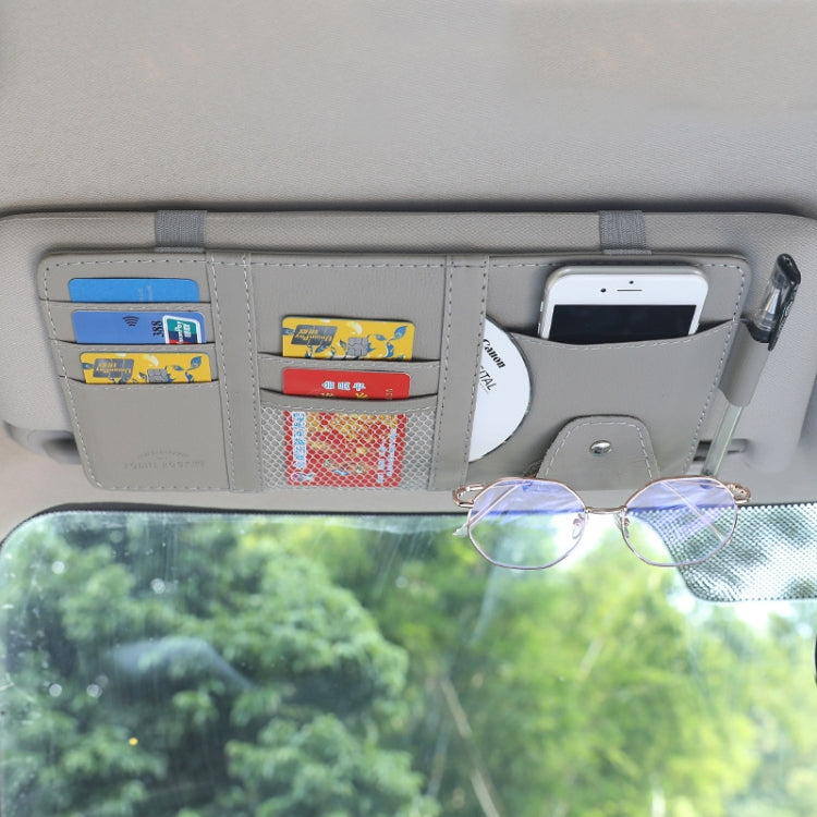 Car Sun Visor Decorative Storage Bill Glasses Holder, Color: