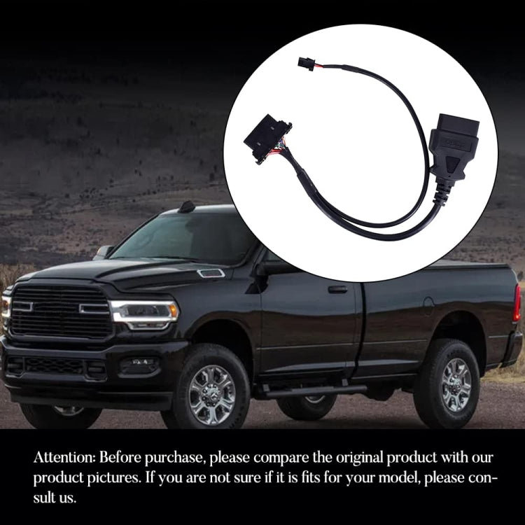 Safety Gate Bypass OBD2 Cable for Dodge Cummins RAM 1500 2500 2018-2020