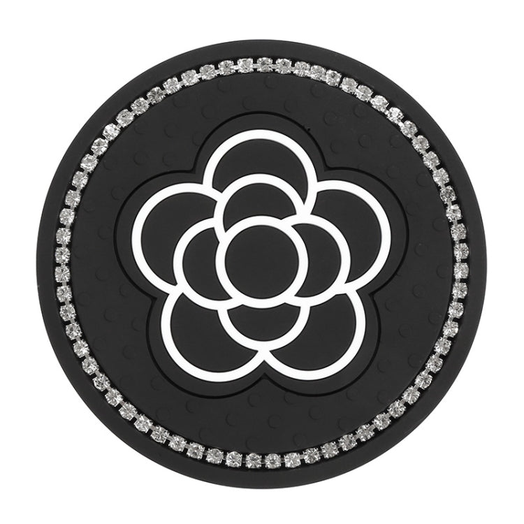 Car Water Cup Anti-skid Mat Door Slot Interior Modification Mat With diamond