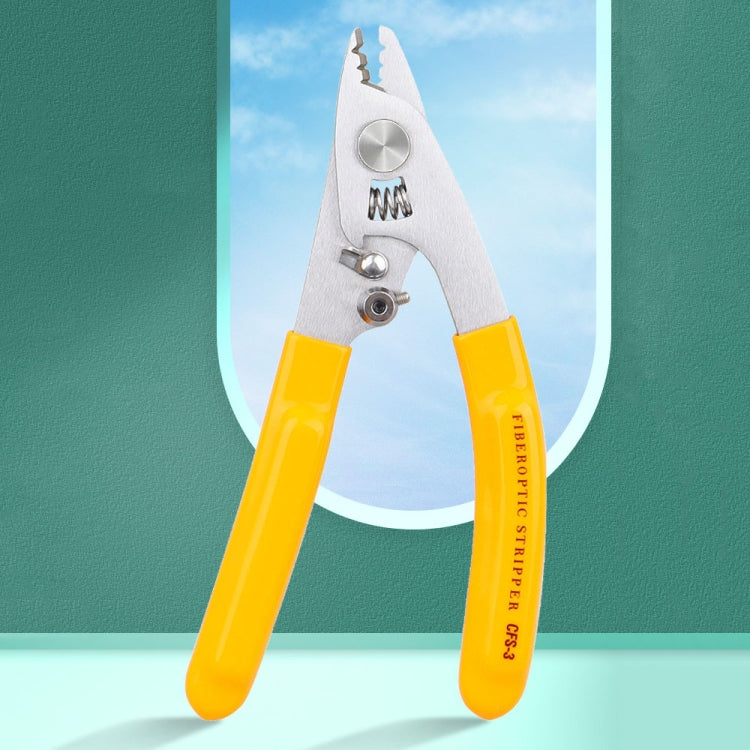 Stainless Steel Three-port Fiber Stripper Optical Cable Stripping Tool Coating Stripping Pliers(Three-Port)