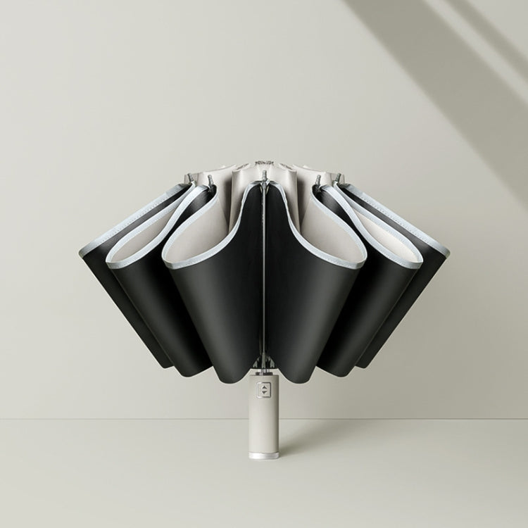 Fully Automatic Vinyl Reverse Rain Or Shine Reverse Umbrella, Color: